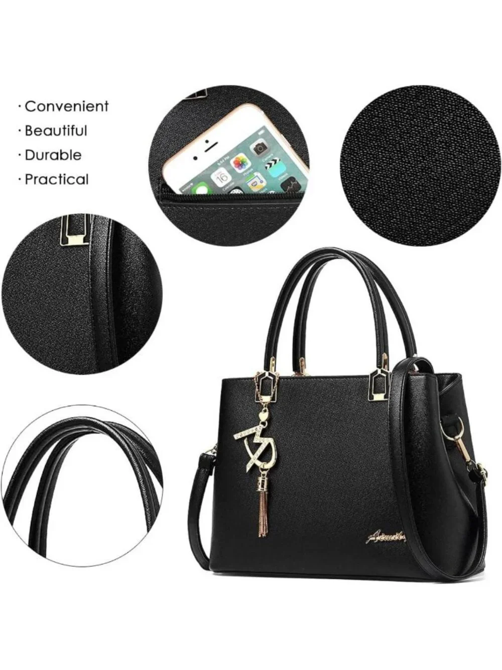 Stylish Women's Shoulder Bags | Top Handle Satchel Tote Handbag for Everyday Use